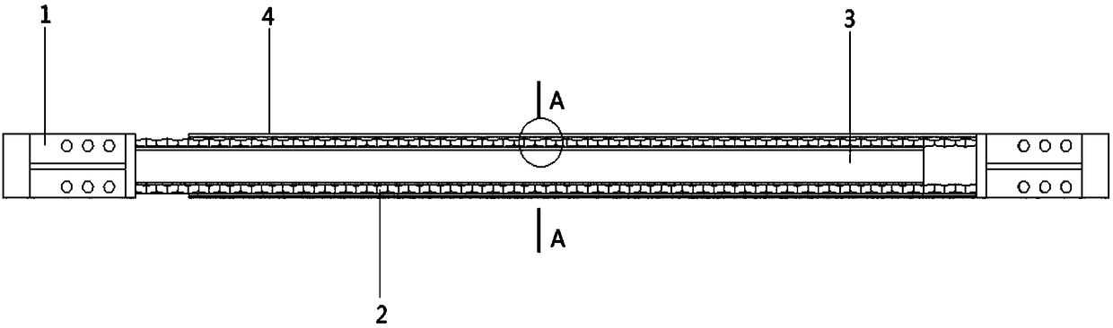 A bushing buckling-inducing brace with variable-angle four-fold-type inducing units