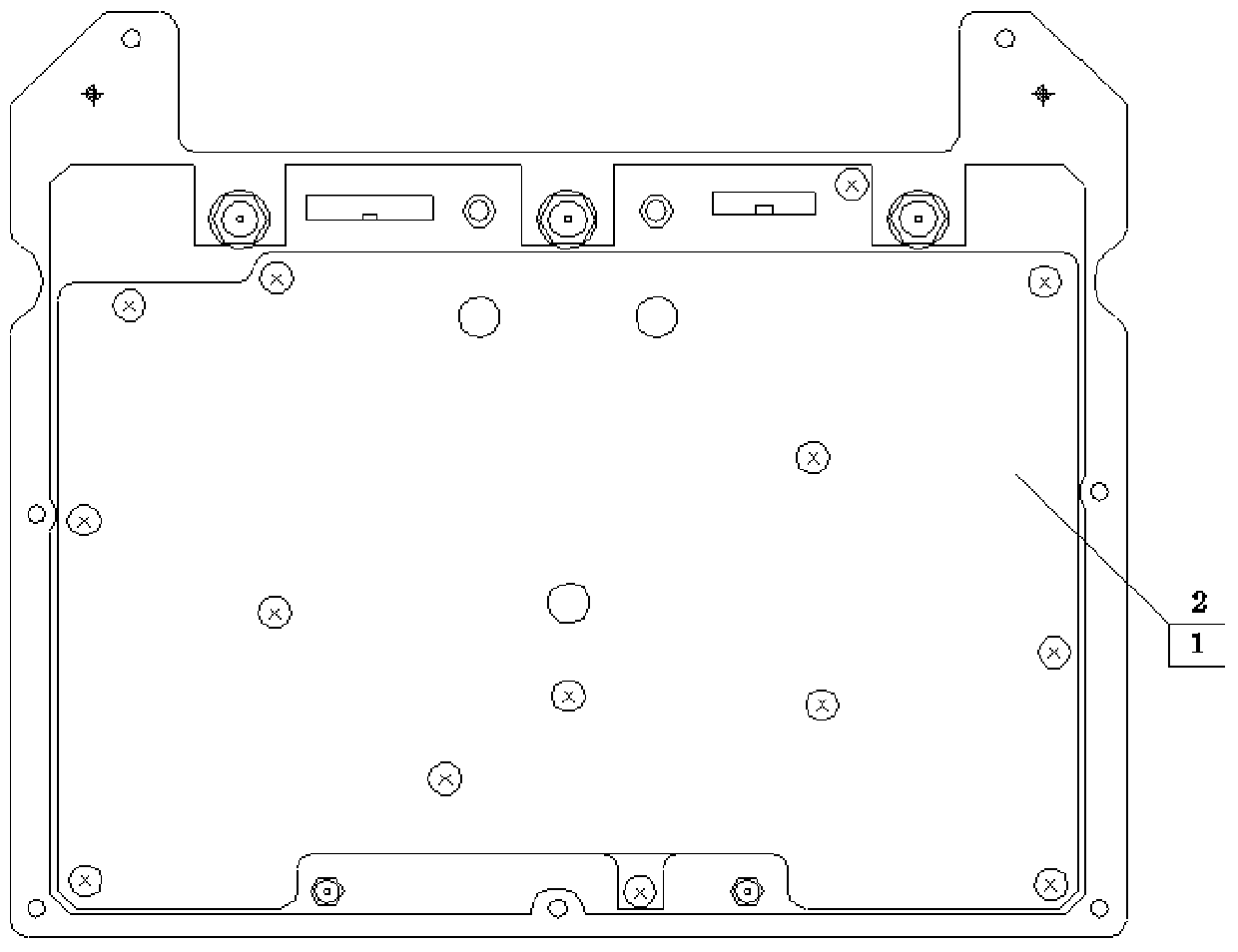 A radio frequency local oscillator component structure