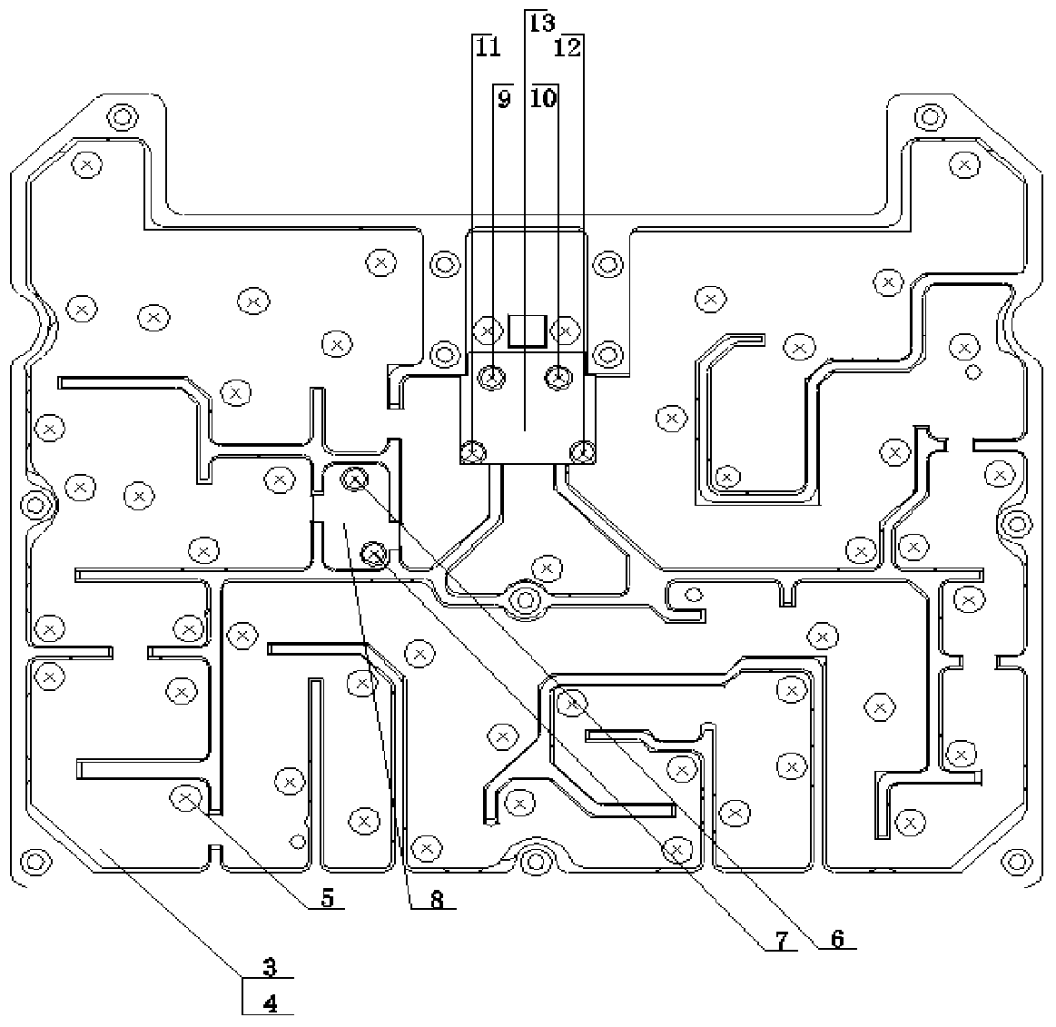 A radio frequency local oscillator component structure