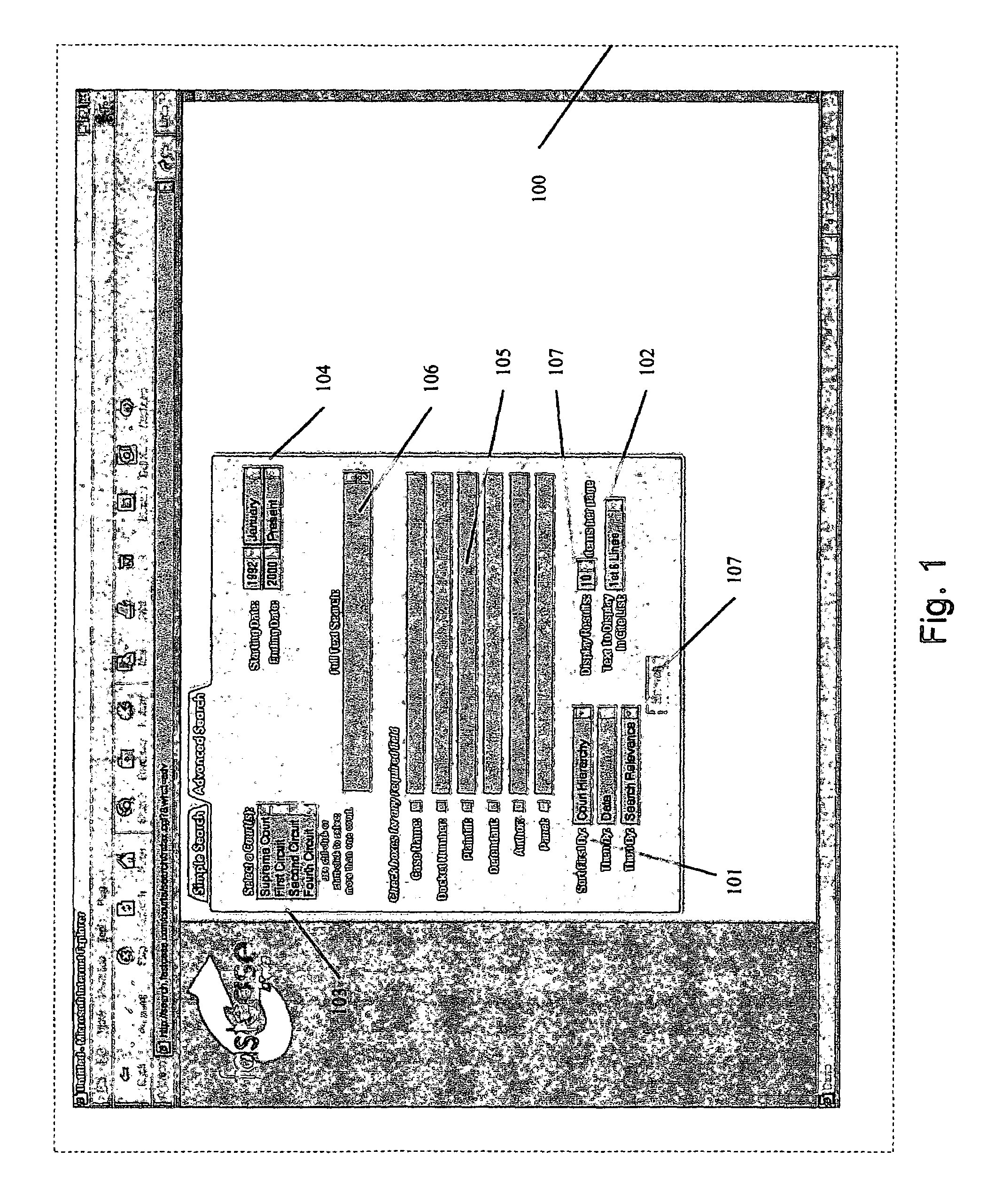 Apparatus and method for displaying records responsive to a database query