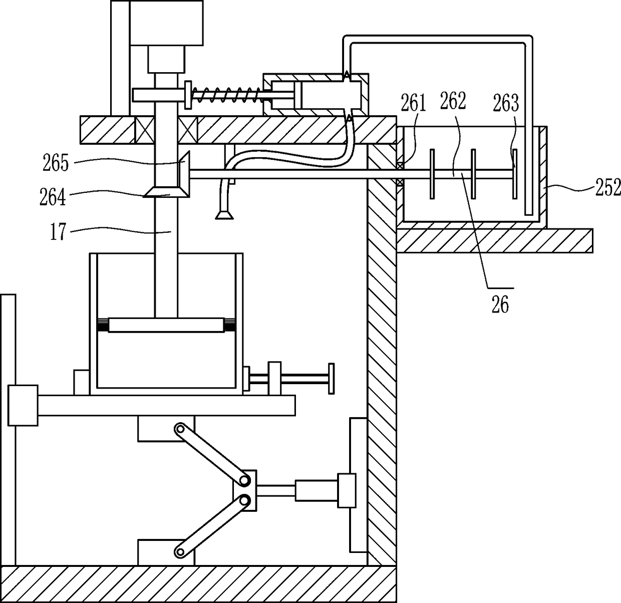 Cleaning equipment special for interior of chemical raw material barrel