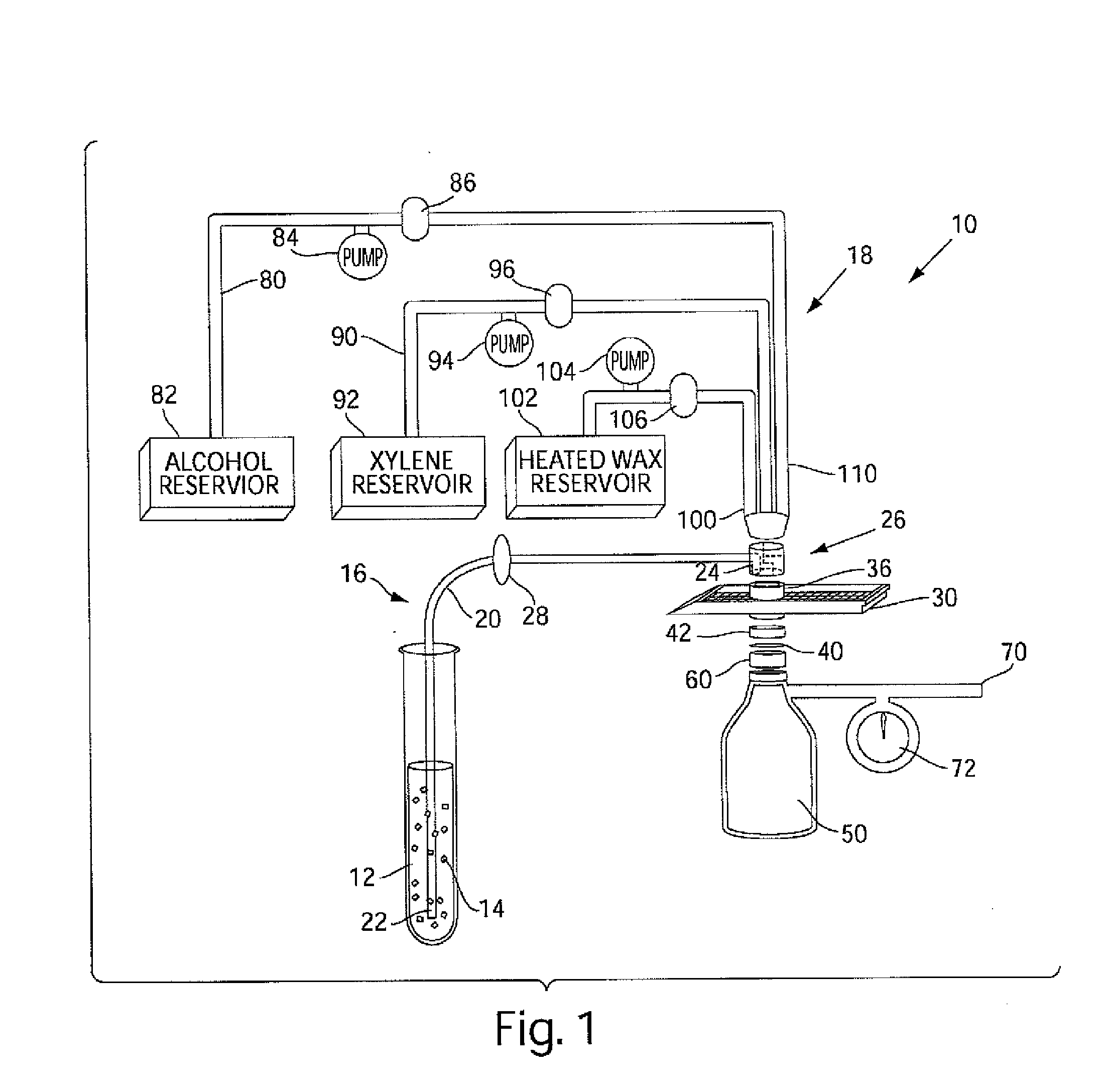 Method and apparatus for preparing cells for microtome sectioning and archiving nucleic acids and proteins