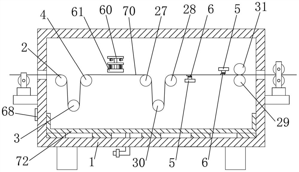 Textile fabric dewatering device