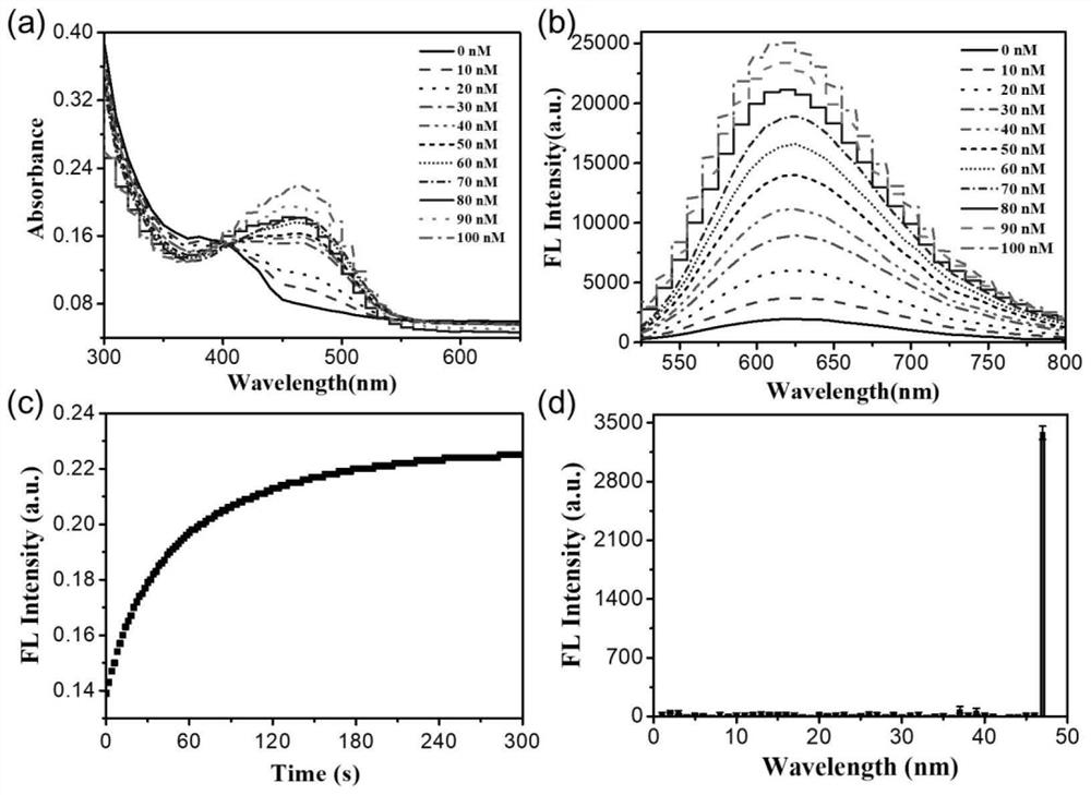 Two-photon fluorescent probe for detecting Fe &lt; 2 + &gt; in living body as well as preparation method and application of two-photon fluorescent probe