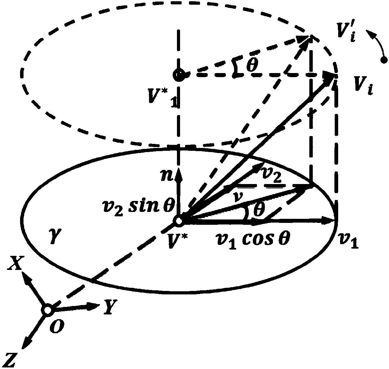 Geometric mesh model deformation method based on oblique ellipsoid domain influence convex hull