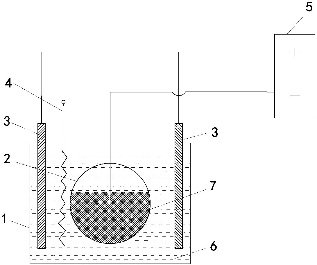 Molybdenum plate nickel plating method for silicon power electronic device