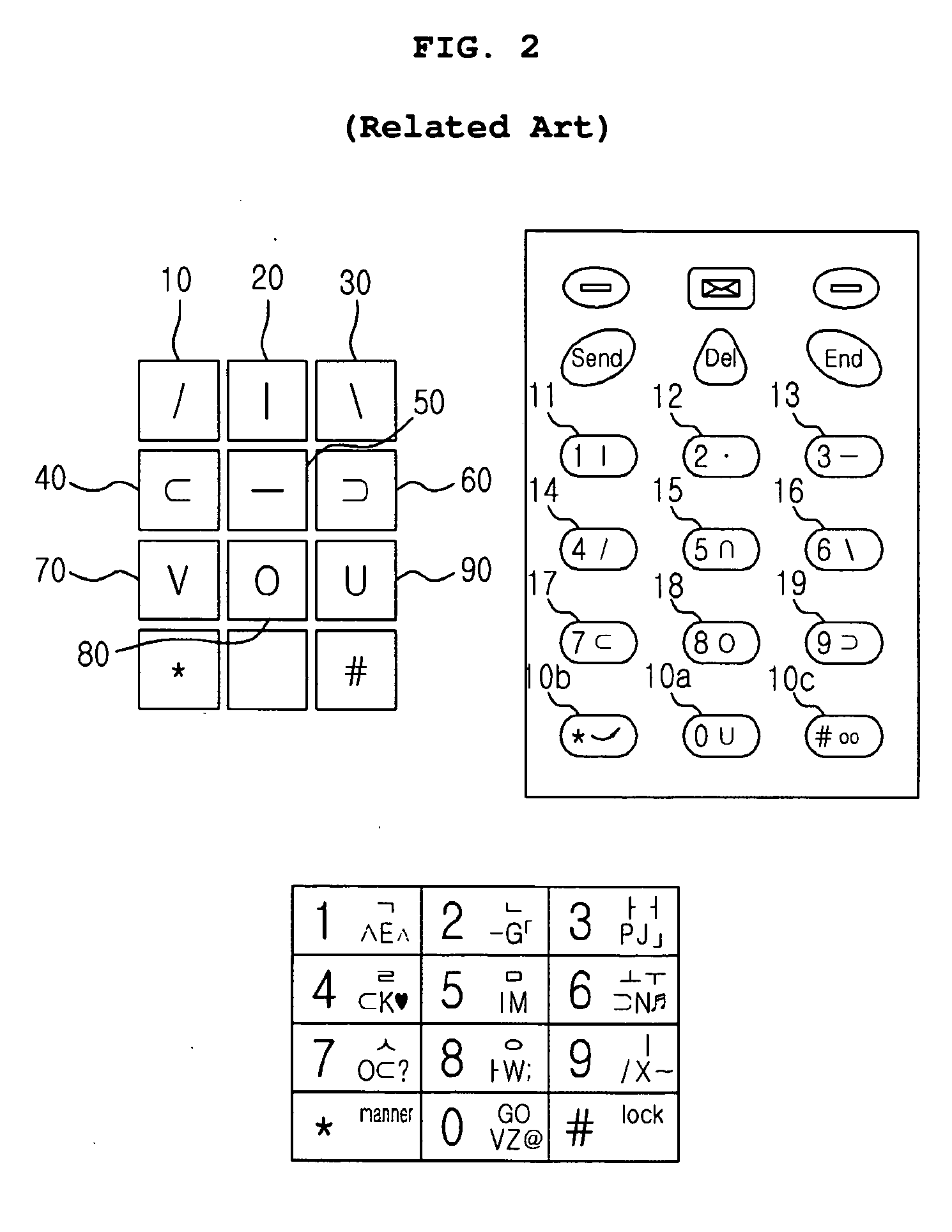 Alphabet input device and alphabet recognition system in small-sized keypad