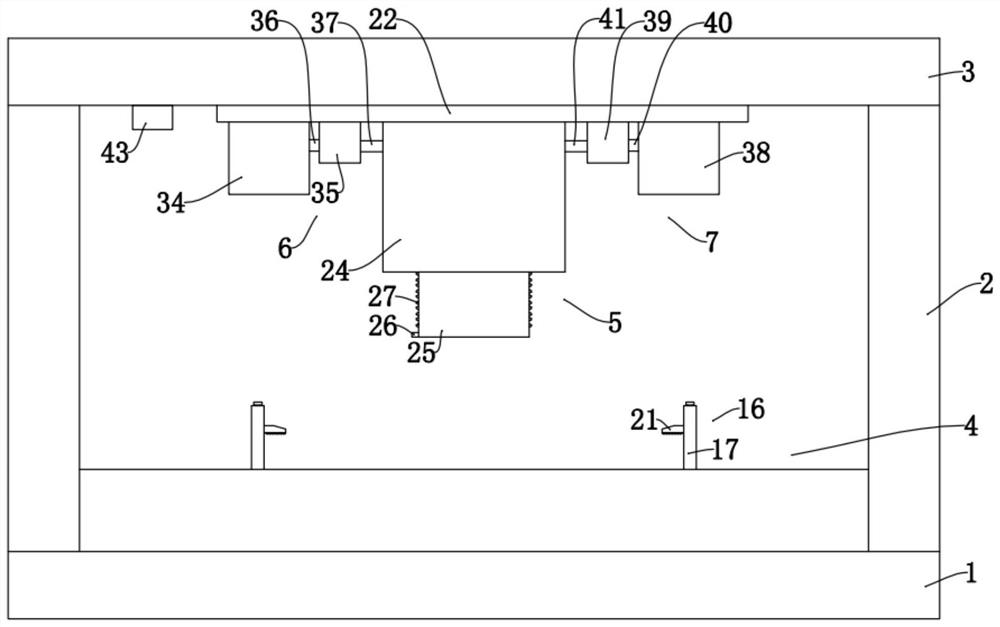 Punching device for building wear-resistant material processing and using method of punching device