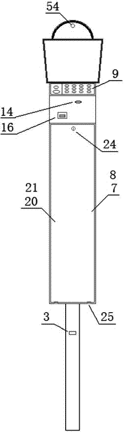 Full-automatic cigarette end extinguishing and colleting device