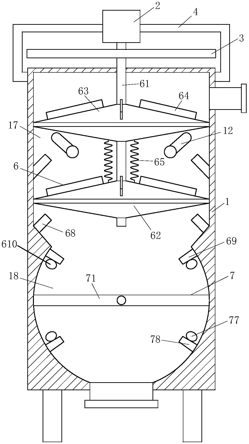 Paper pulp recycling device