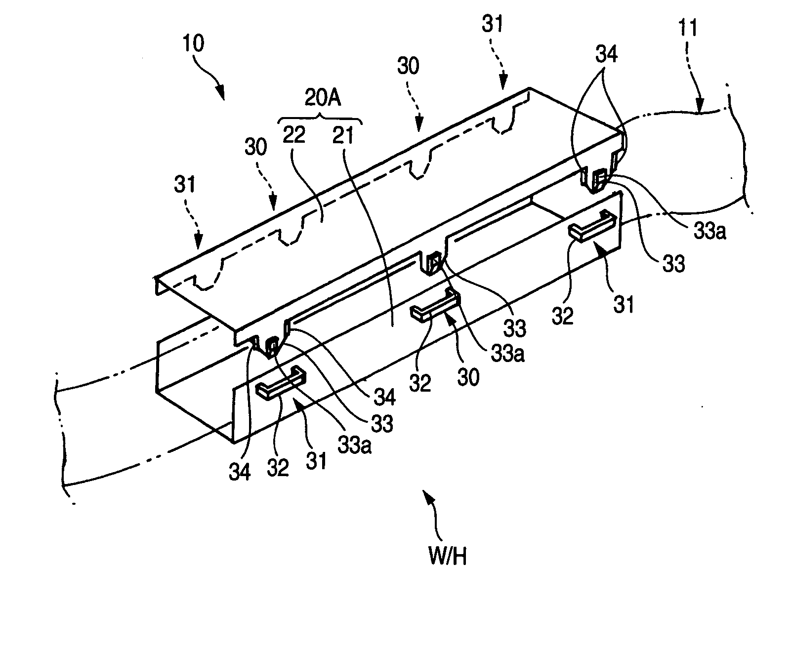 Locking structure for protector and wire harness