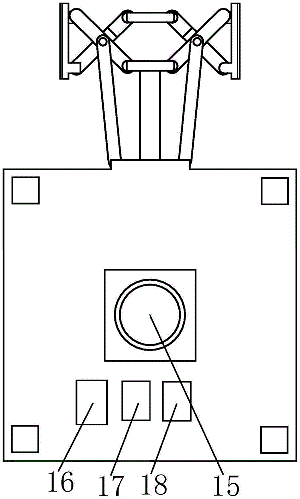 A connection and fixing frame for an intelligent auxiliary positioning indicating vehicle for assembly