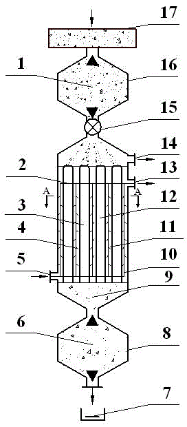 Coal thermolysis device for heat-carrying gas