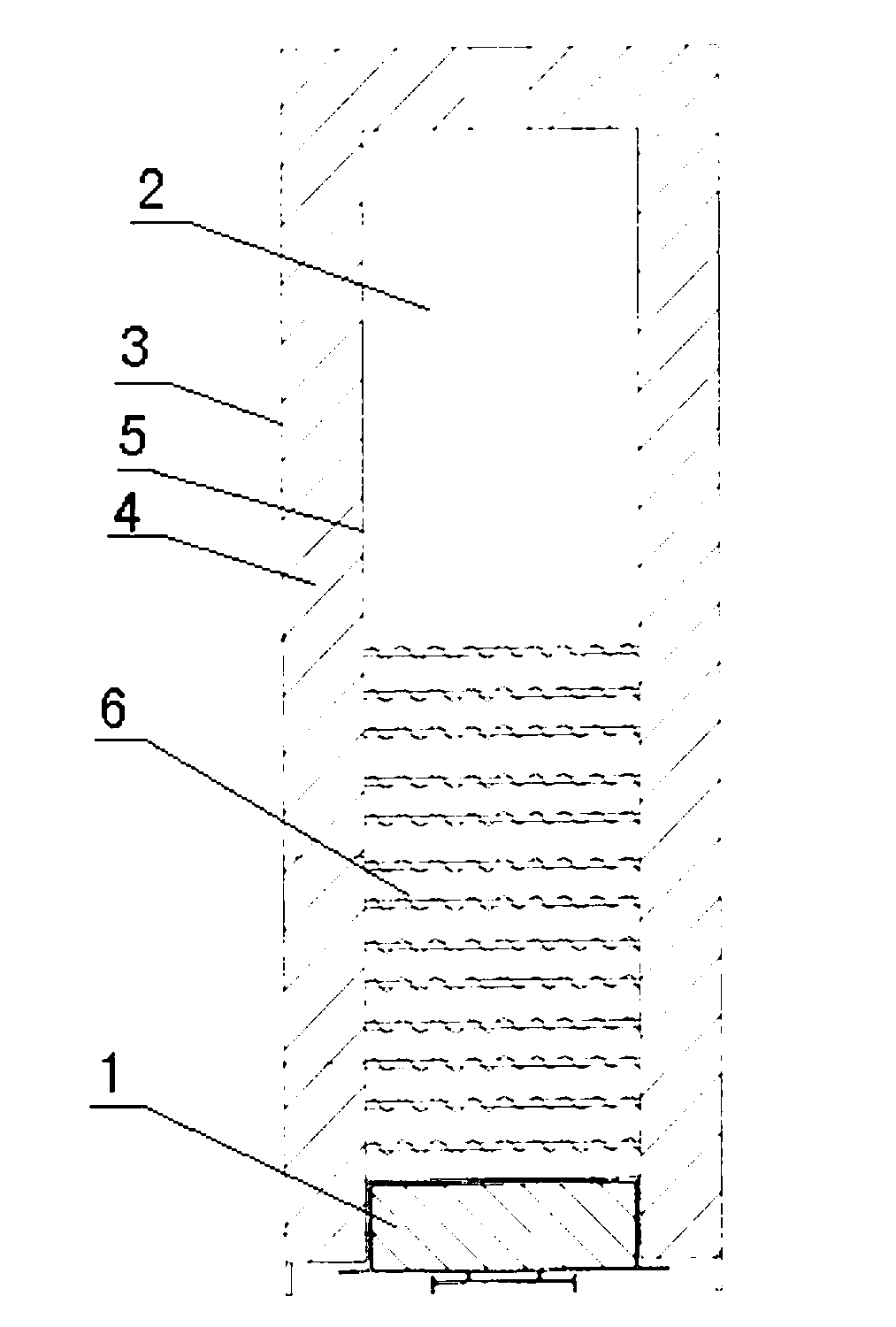 Electrical kiln used for firing cadmium red glaze porcelain with three-meter height