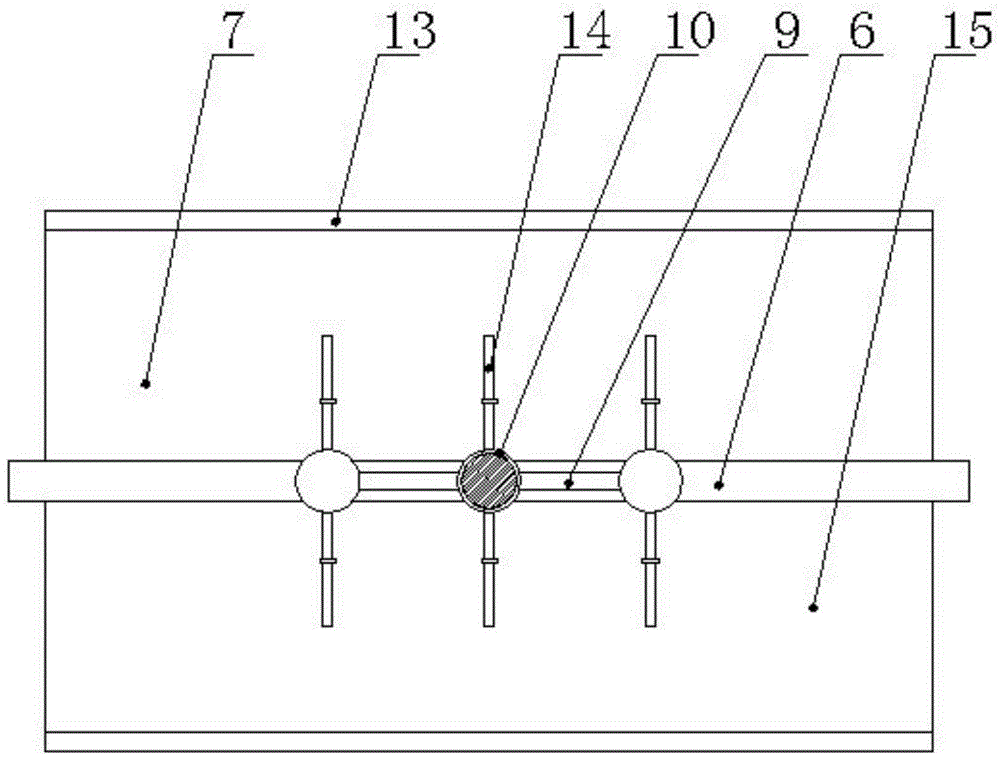 Dropping scraping device for double defecation groove hog house