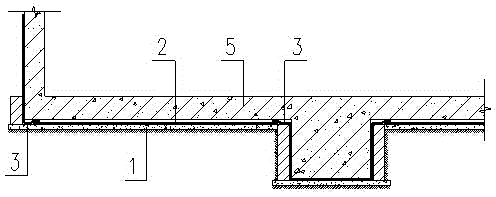 Integration construction method for basement soleplate and waterproof roll as well as waterproof structure