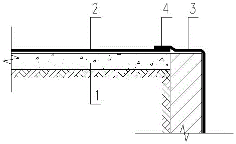 Integration construction method for basement soleplate and waterproof roll as well as waterproof structure