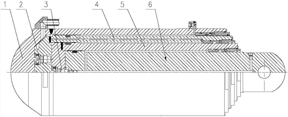 Pressure balance bar type tri-telescopic stand column for hydraulic support