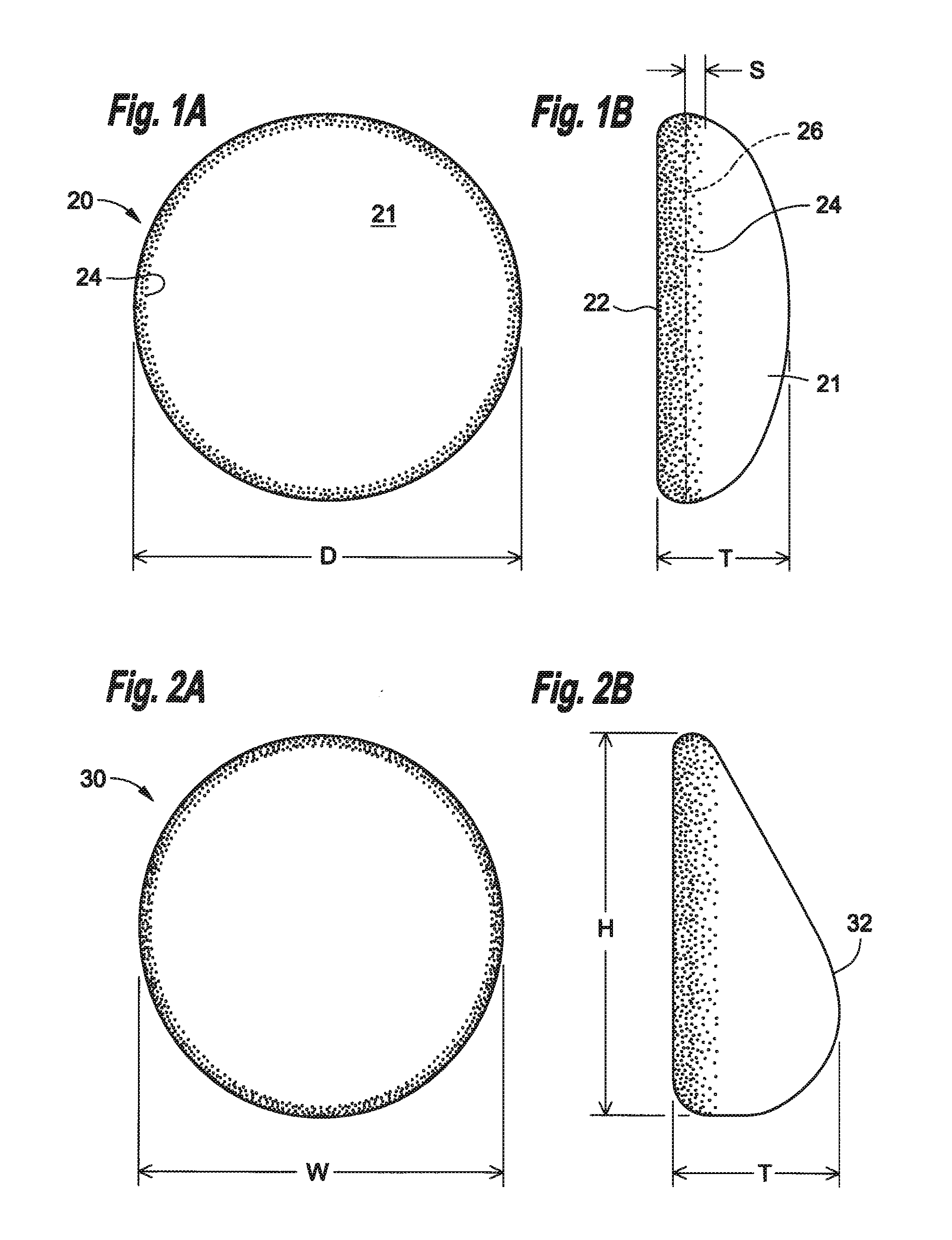 Soft filled prosthesis shell with variable texture