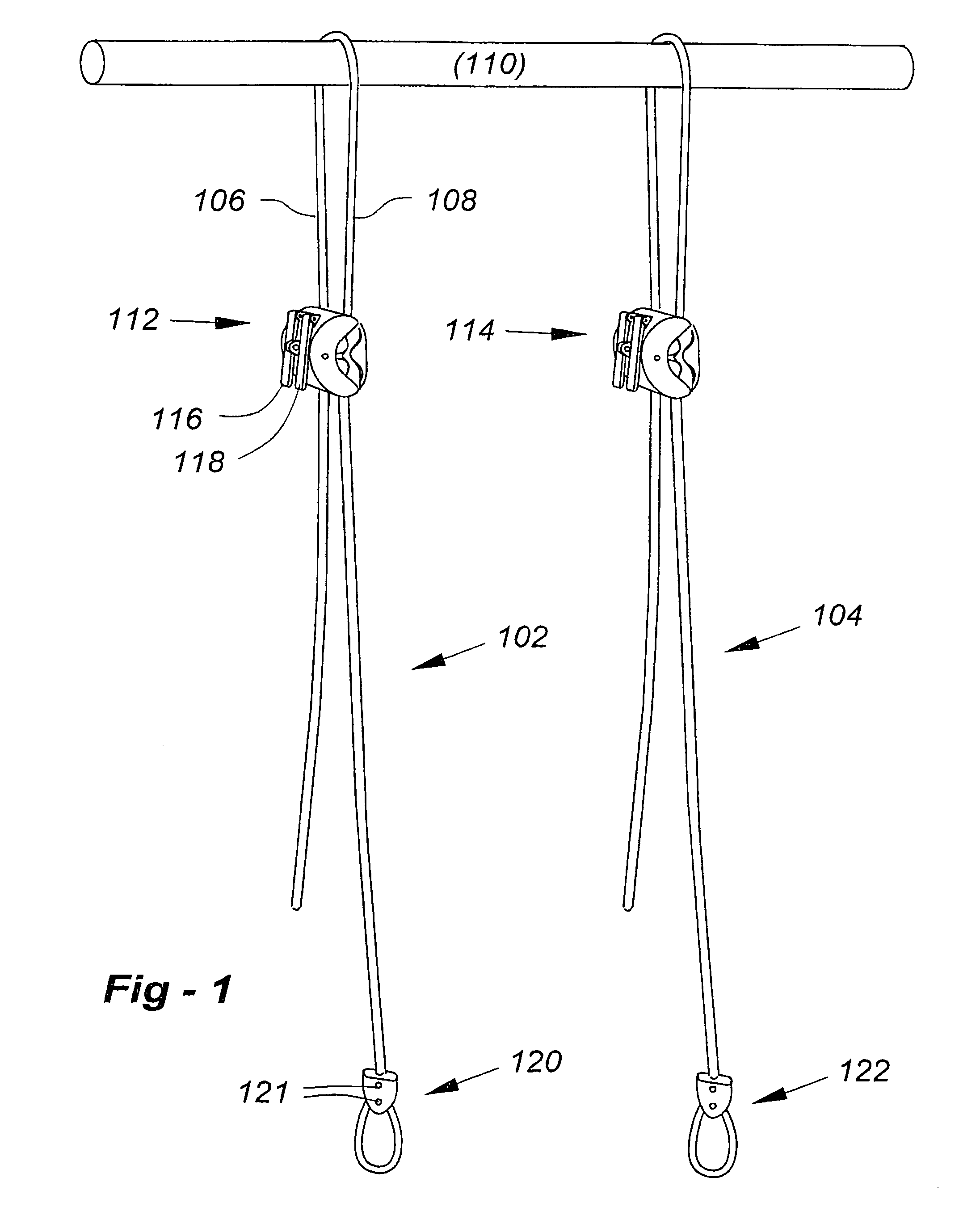 Physical training and rehabilitative rope suspension system