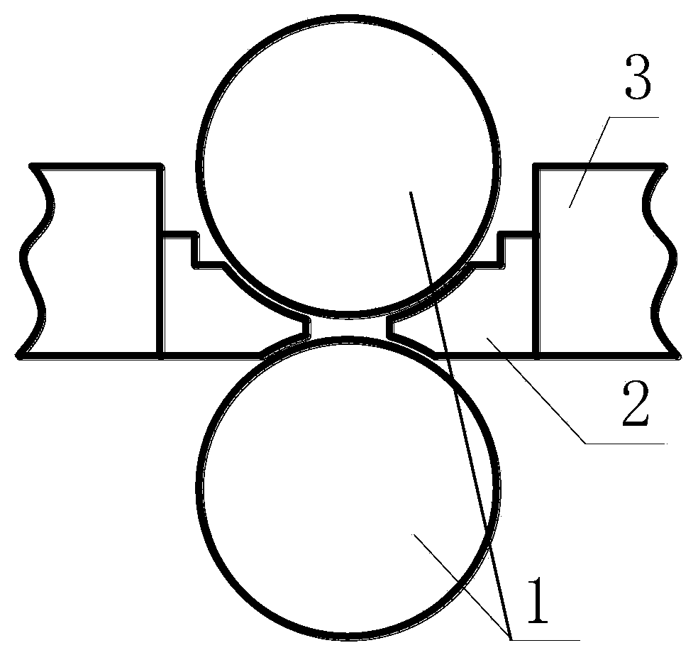 Method for employing large cross-section continuous casting round billet to roll round steel bar