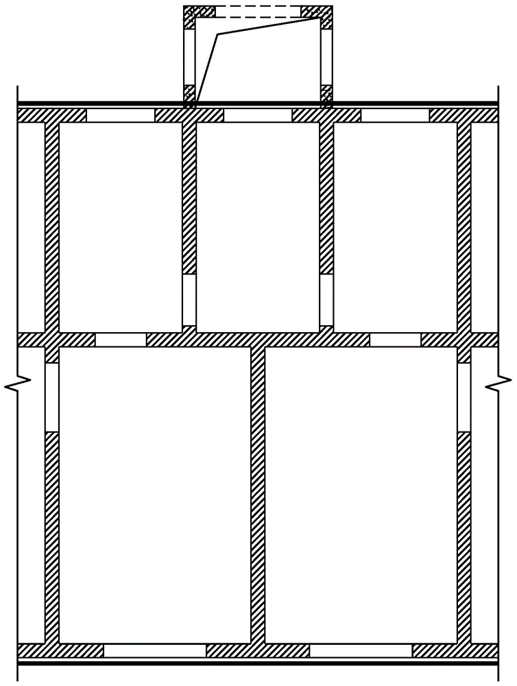 Additional elevator arranging and seismic reinforcement integral construction method for multi-storey houses