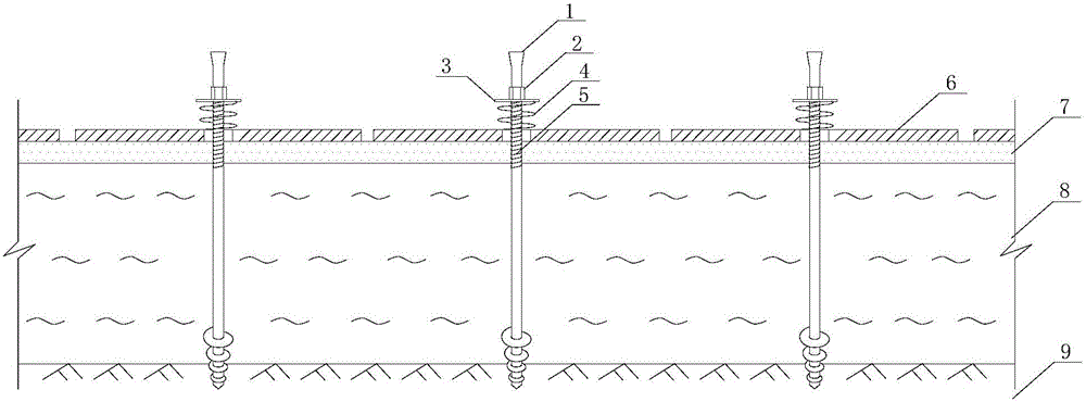 Ground anchor and counter-force loading type soft foundation prepressing treatment method