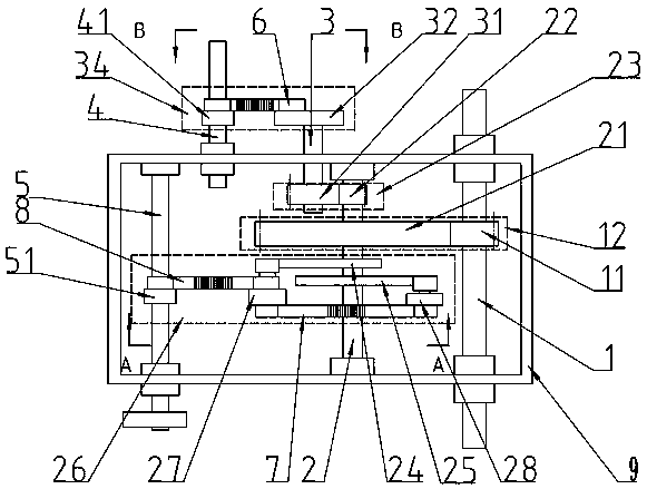 Movement mechanism of fishing net braiding machine