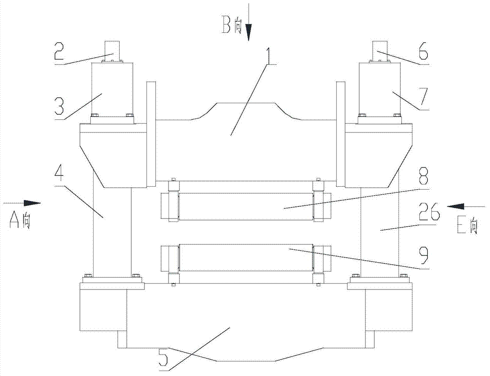 Sector segment structure capable of compositely pressing continuous casting solidification tail end of extra-thick plate