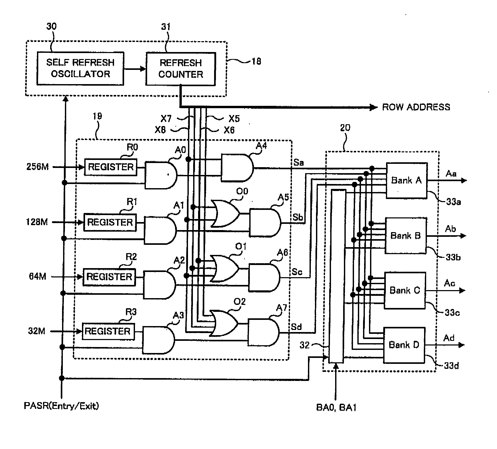 Semiconductor memory device, semiconductor device, memory system and refresh control method