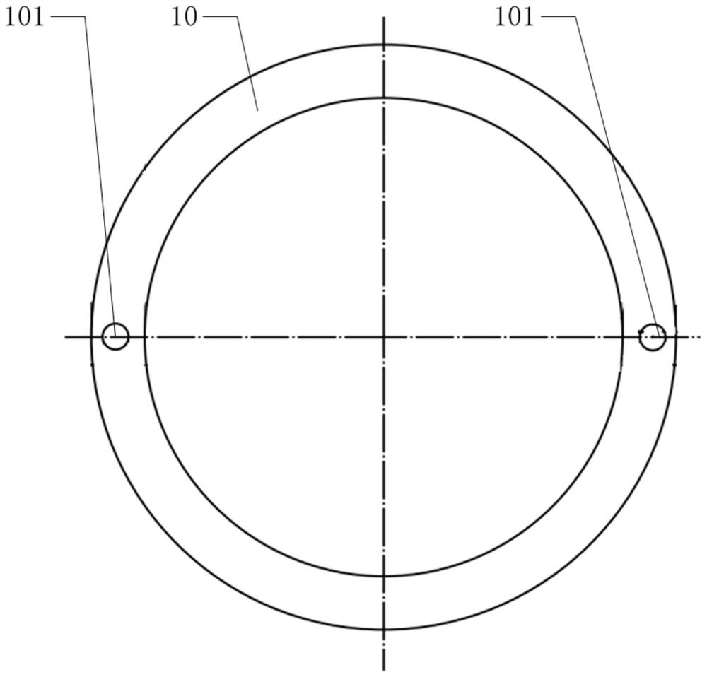 Visual measurement system for size of piston salt core