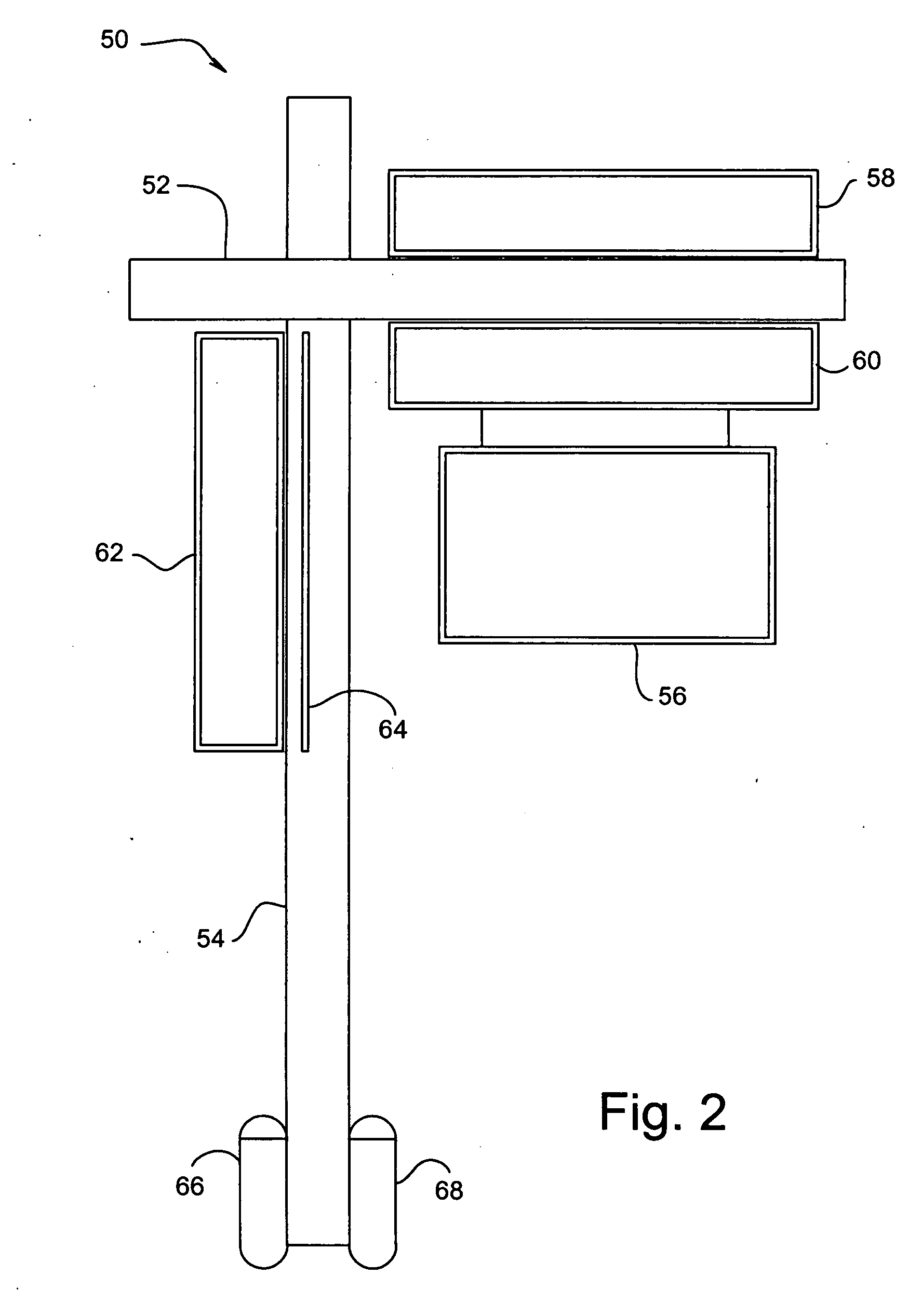 Electric sign with flat light source