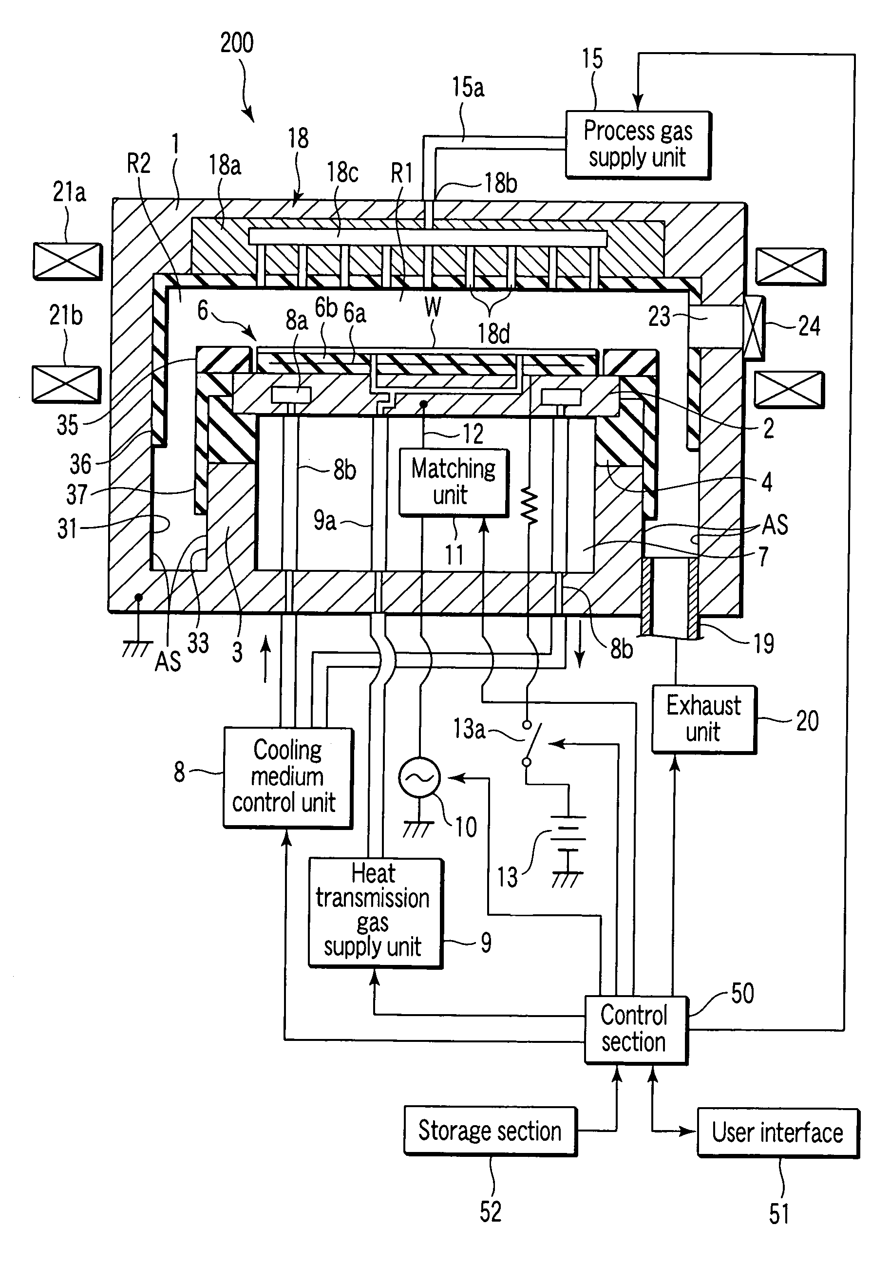 Capacitive coupling plasma processing apparatus