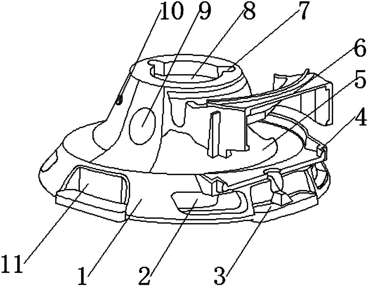 Combat robot stabilizing base