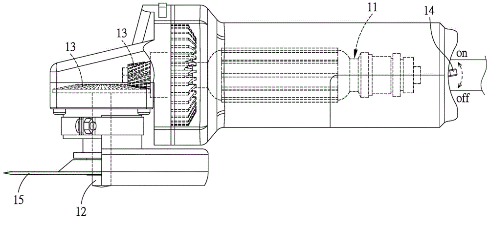 Handheld electric grinder with shutdown braking device