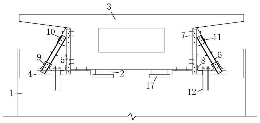 Bridge transverse anti-overturning performance improving and transforming method