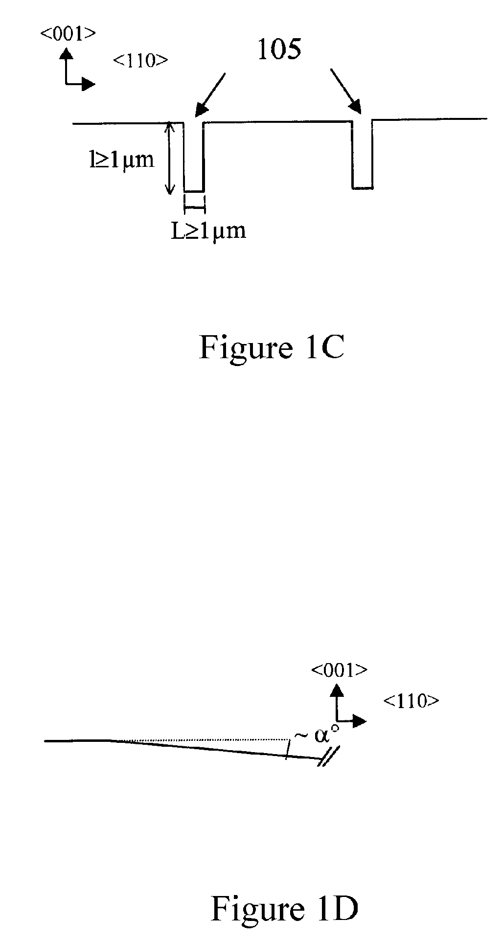 Process for integratng a iii-n type component on a (001) nominal silicium substrate