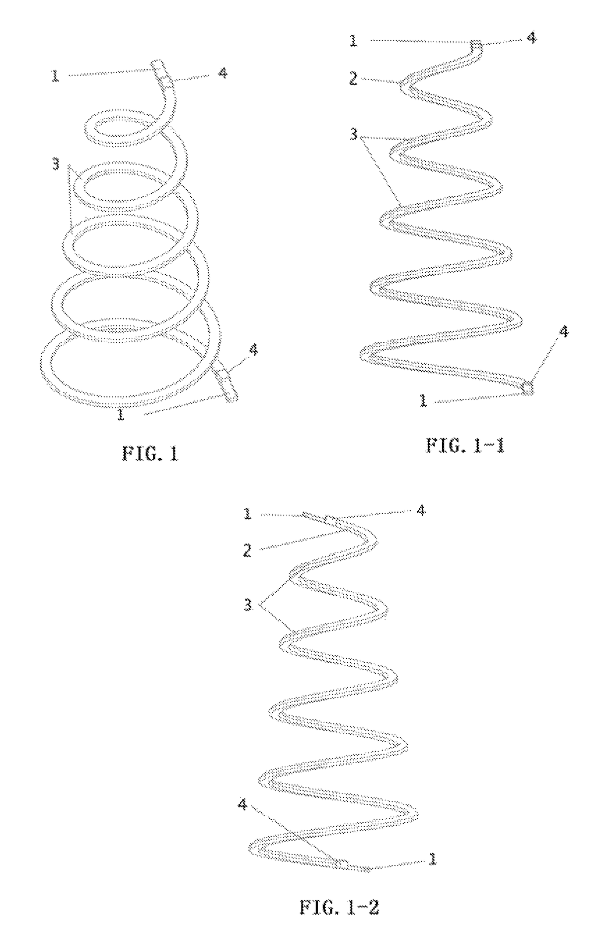 Spiral LED filament and light bulb using spiral LED filament