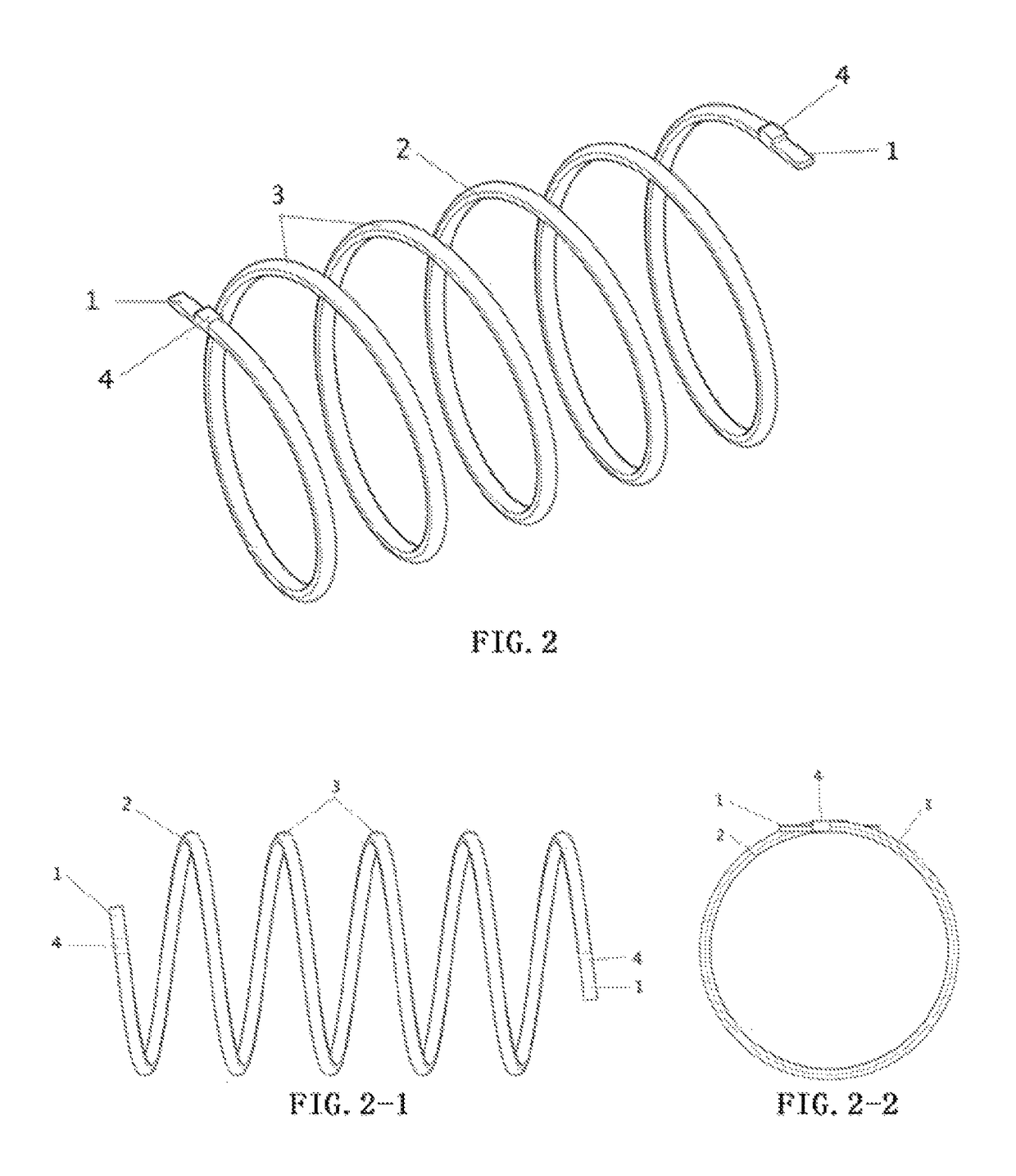 Spiral LED filament and light bulb using spiral LED filament