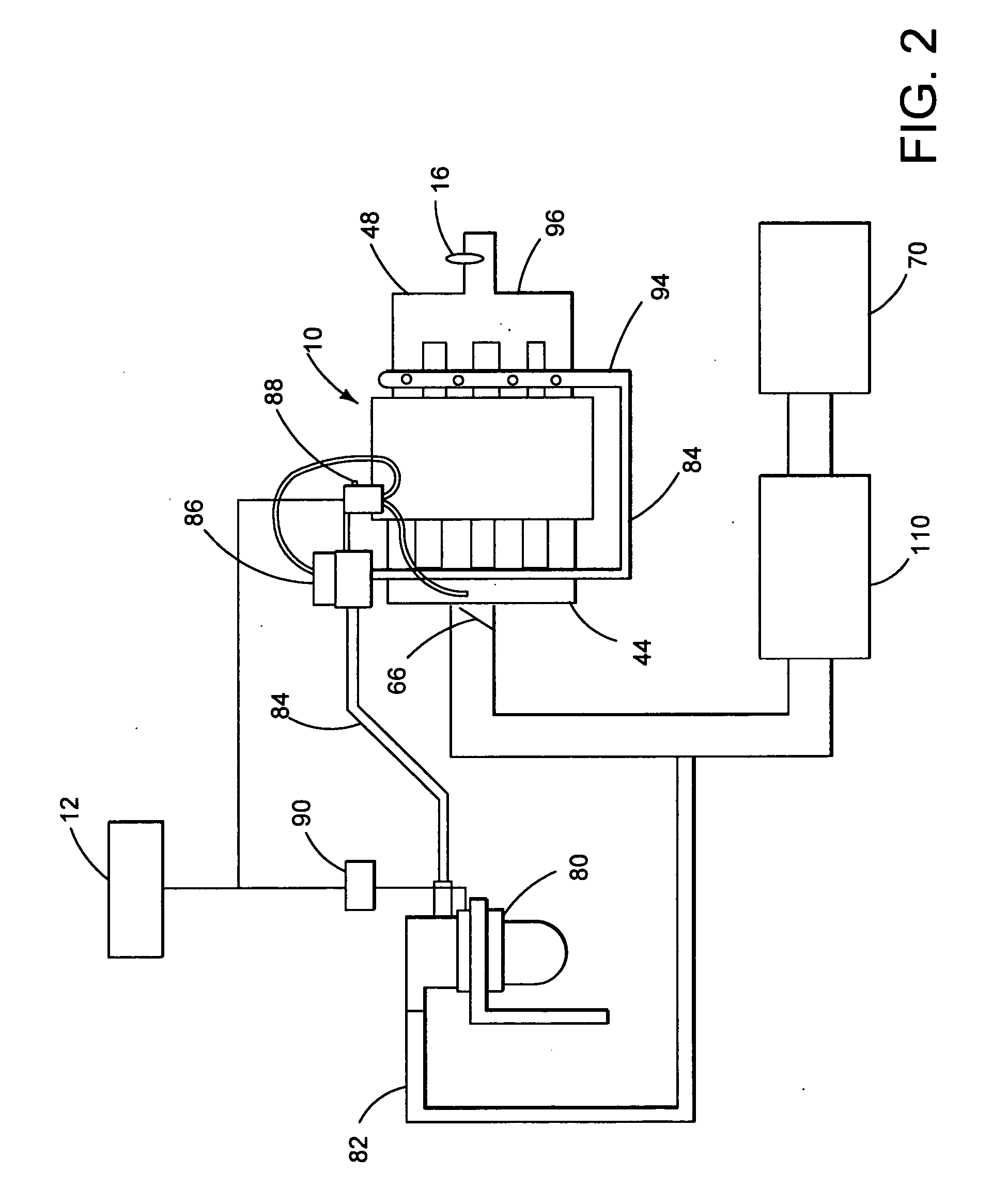 Secondary airflow system for engine exhaust emission diagnostics