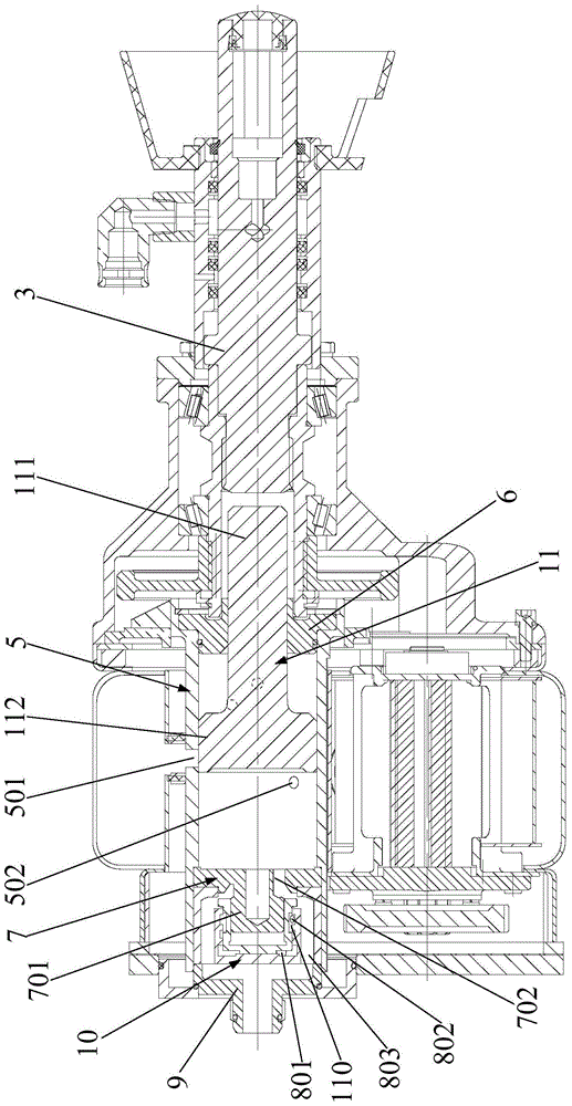 Pneumatic anchor rod drilling machine