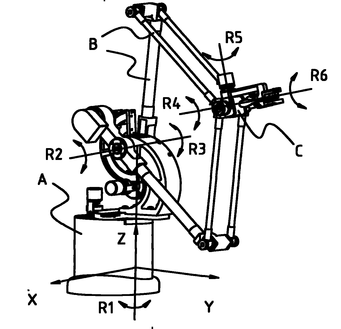 Three dimensional force feedback main operator assisting minimally invasive surgery robot