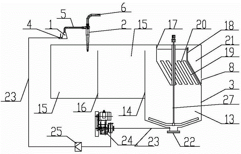 Mud-sand separation cyclic utilization apparatus