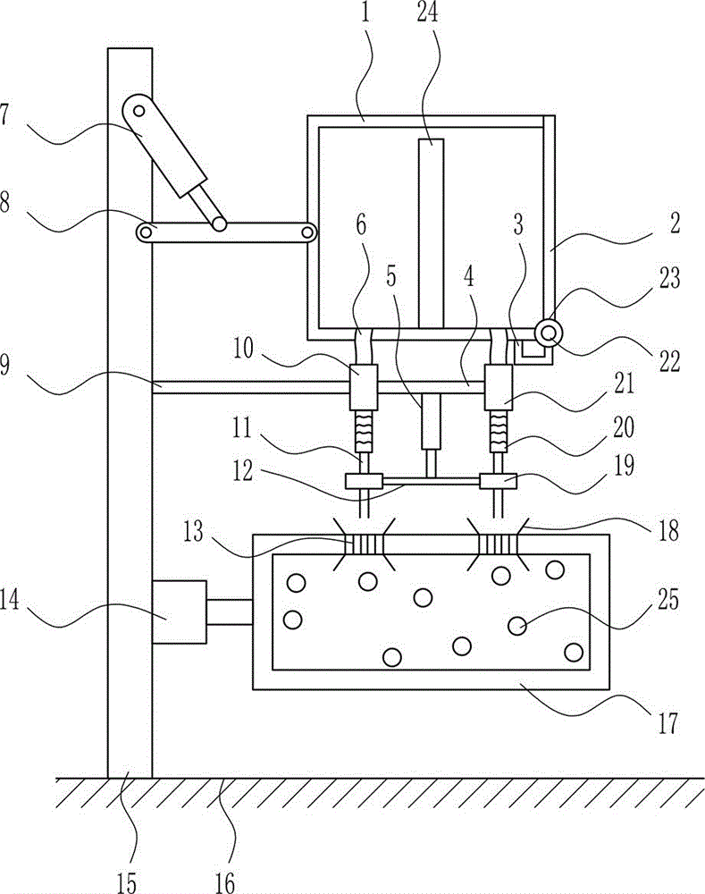 Seed impregnation treatment device of ecological garden