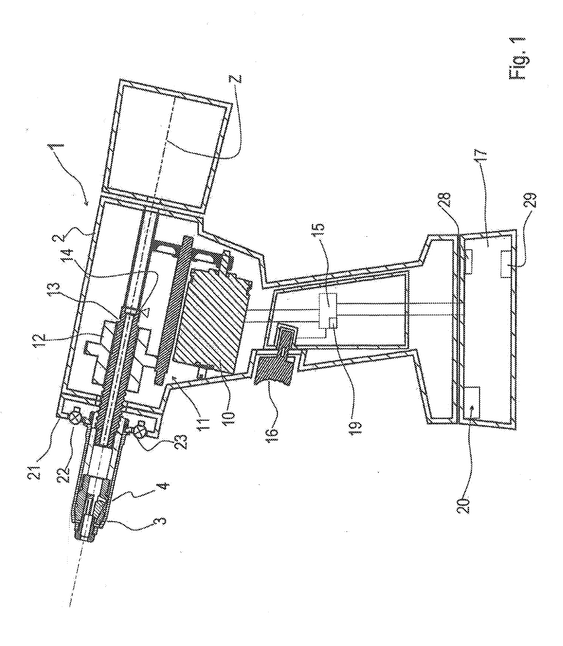 Blind rivet setting device