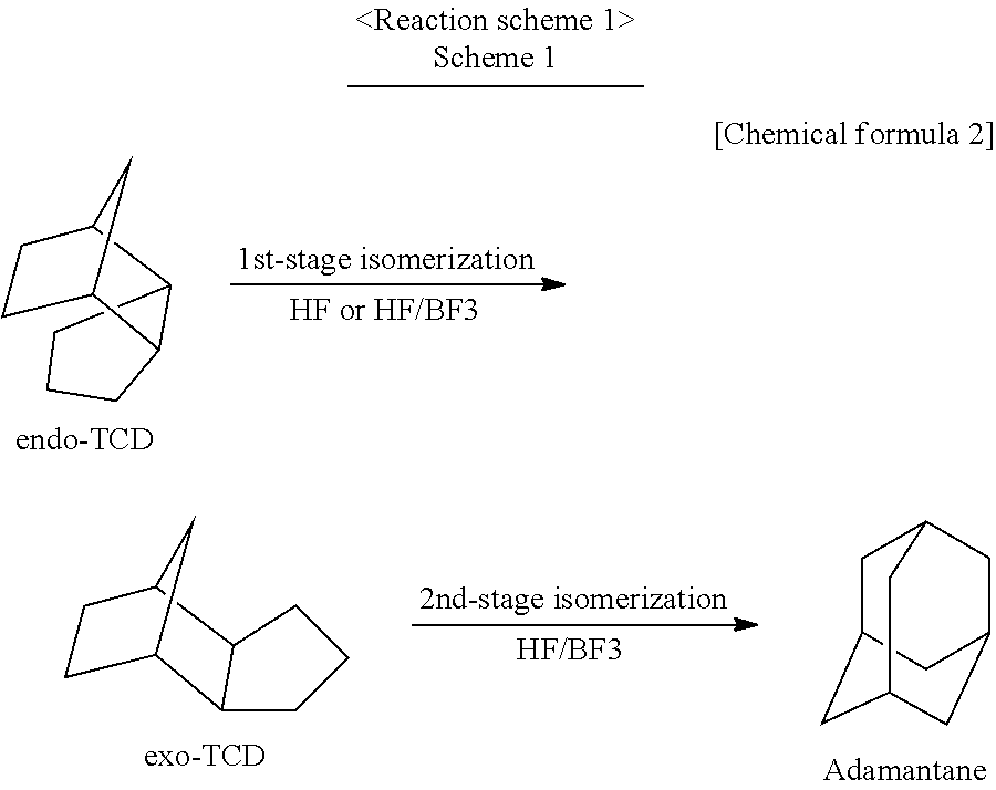 Process for producing adamantane