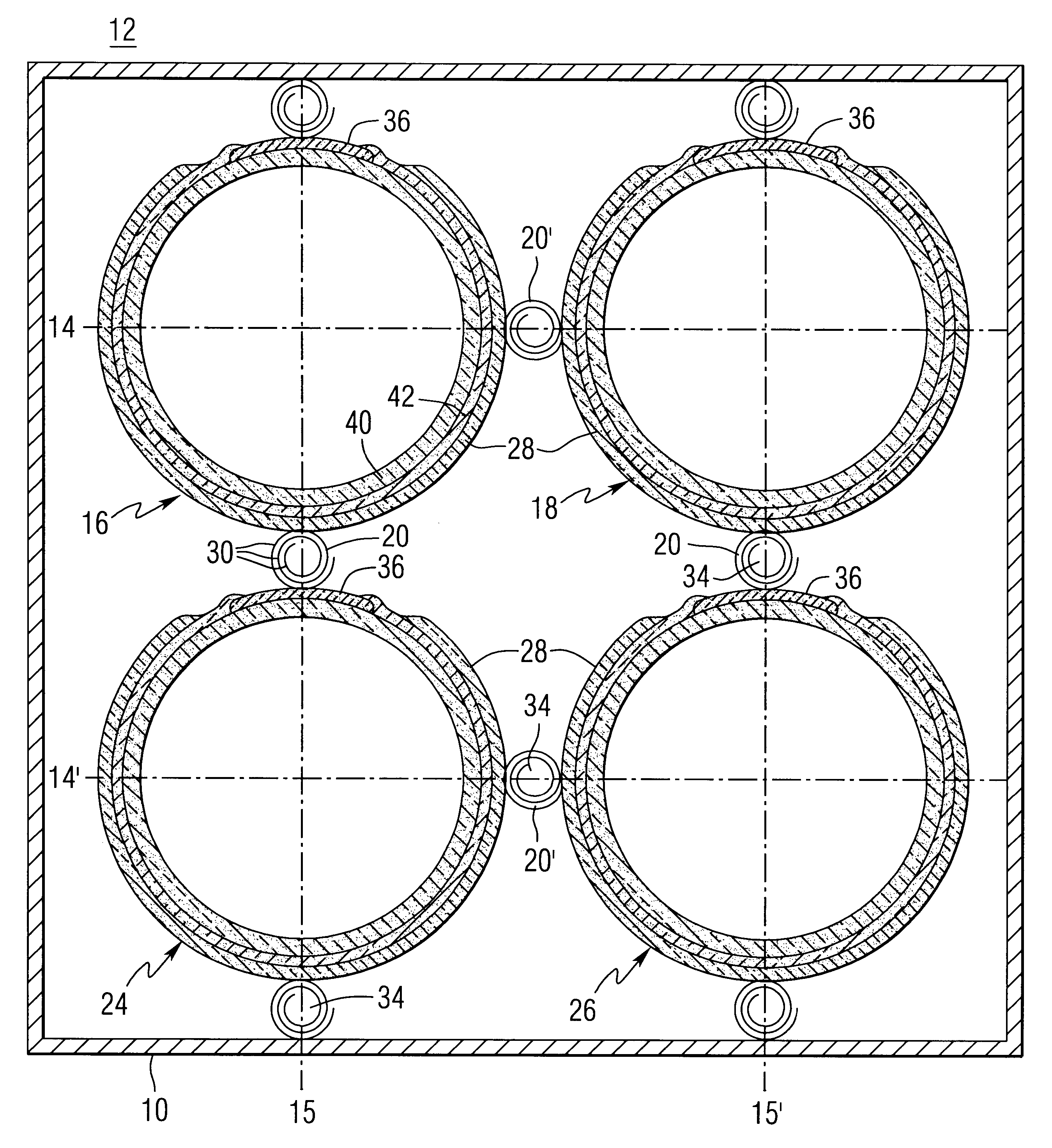 Tubular screen electrical connection support for solid oxide fuel cells