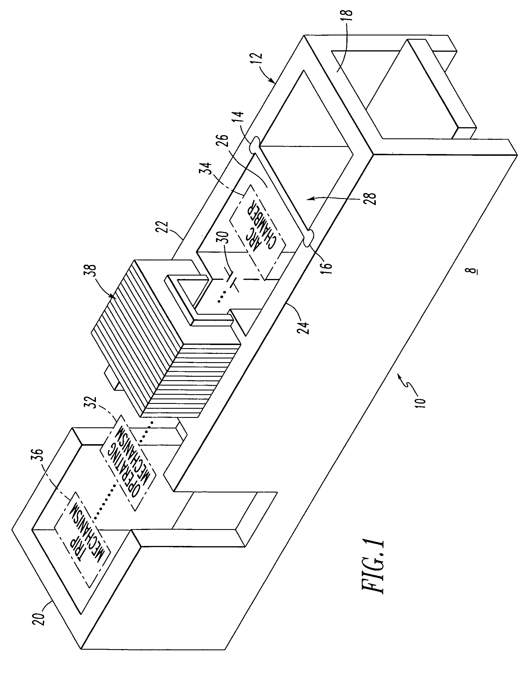 Housing including strengthening member and electrical switching apparatus employing the same