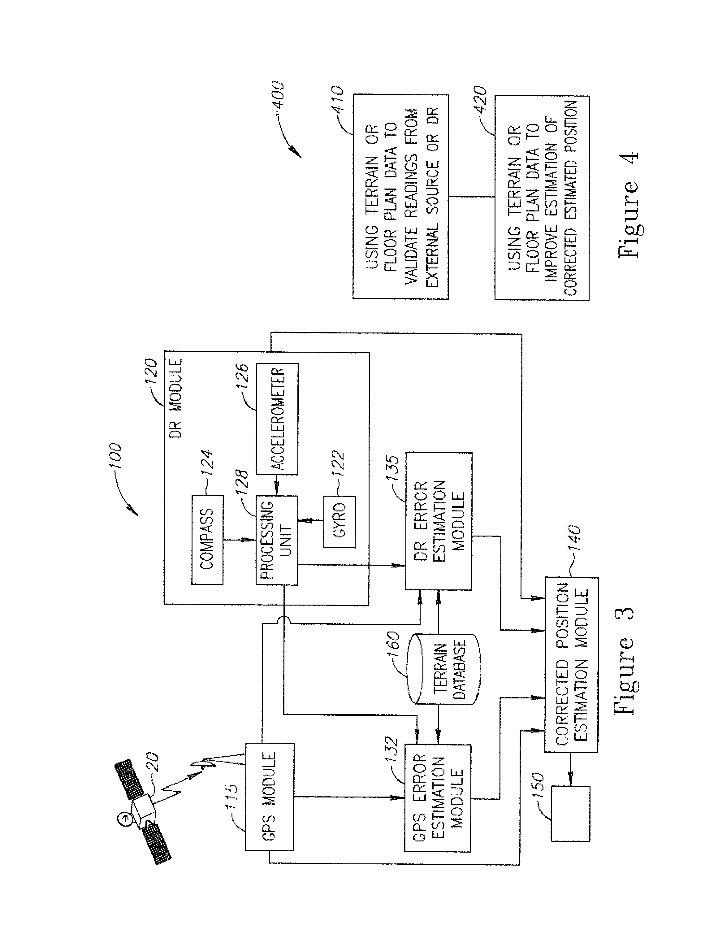 Multiple data sources pedestrian navigation system