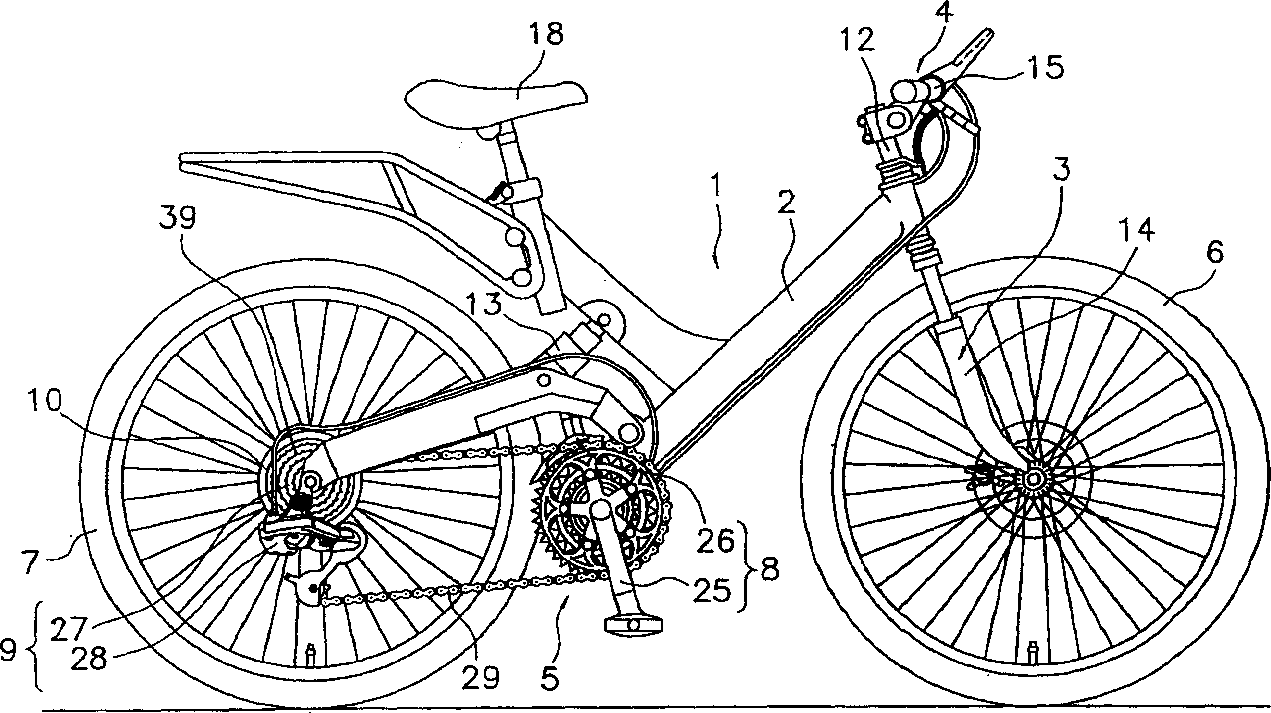 Electricity part driving device for bicycle